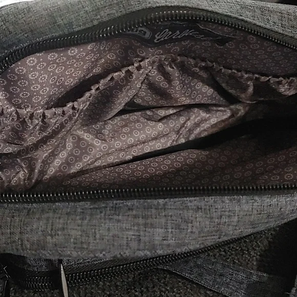 LUG Carousel Dark Gray Crossbody Bag 9.5" L × 5.5" H × 2" W Multiple pockets - Picture 5 of 8